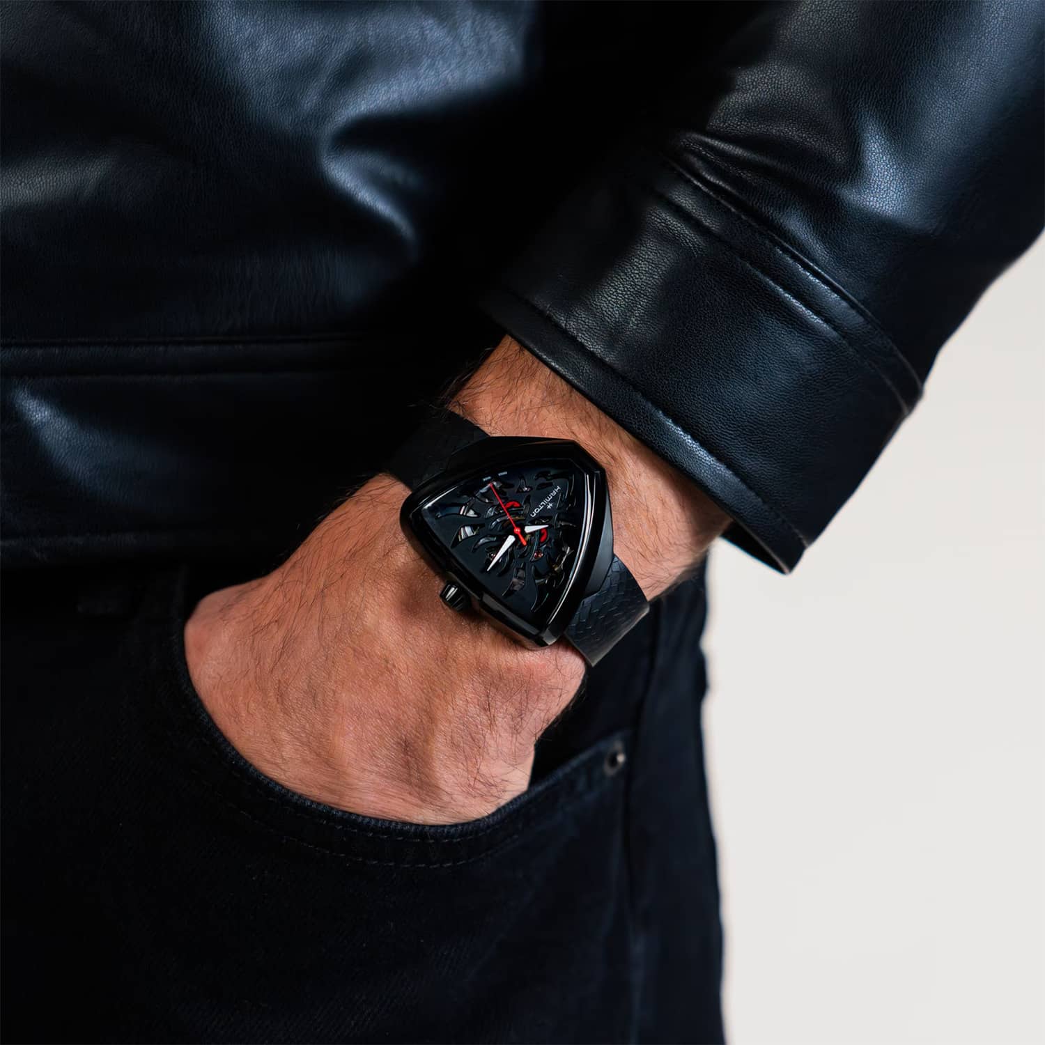 Hamilton Ventura Skeleton Elvis80 Skeleton Auto 42mm x 45mm - H24535332 - Bilde 5