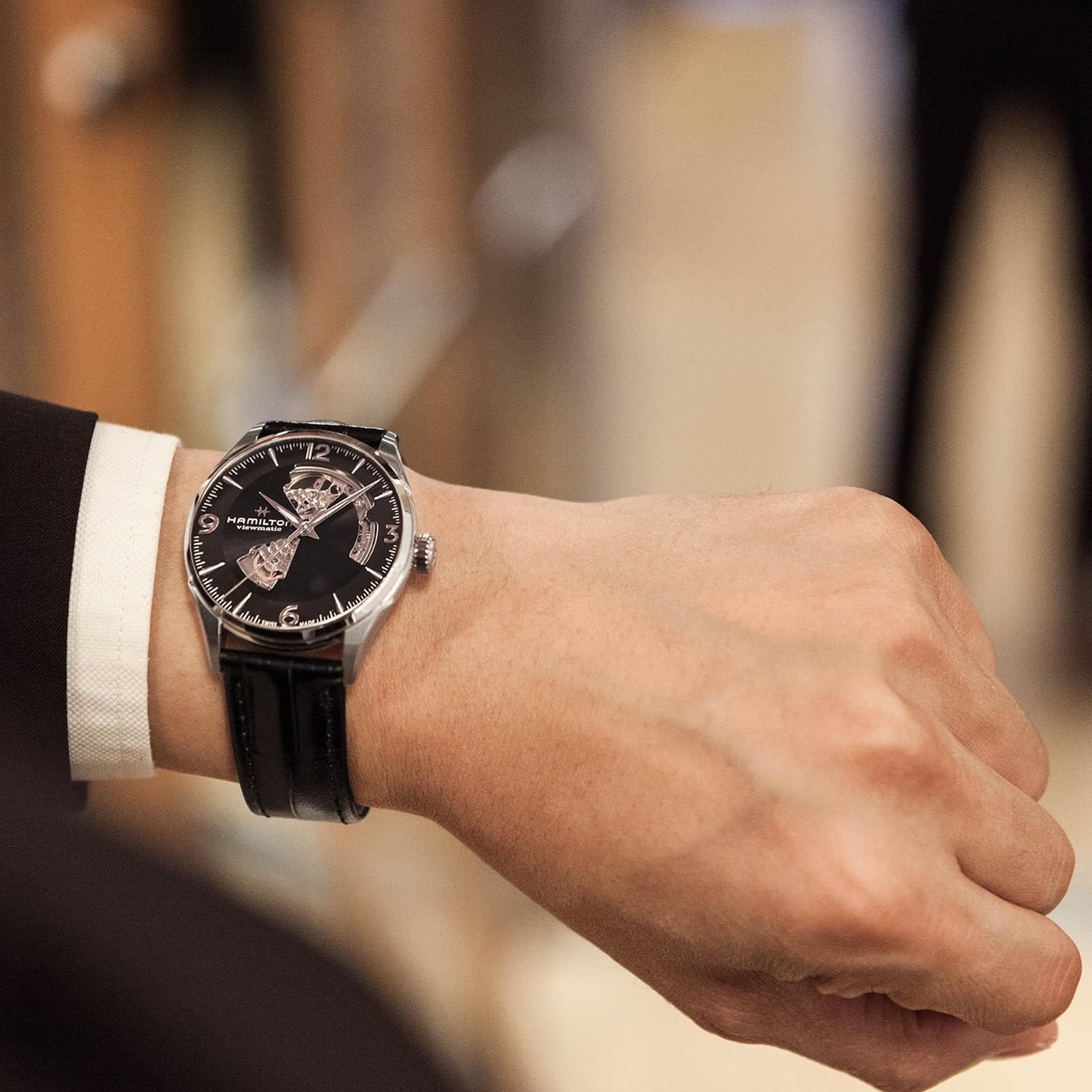 Hamilton Jazzmaster Open Heart Auto 42MM - H32705731 - Bilde 3