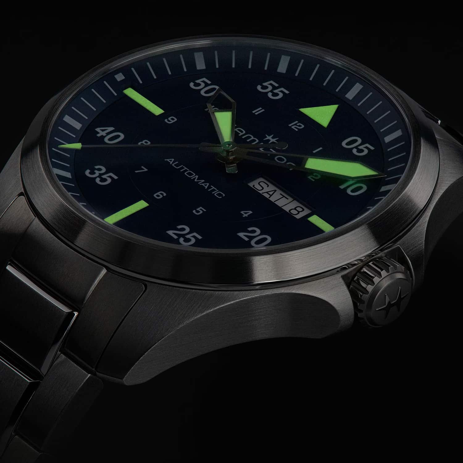 Hamilton Khaki Aviation Pilot Day Date Auto 42MM - H64635140 - Bilde 5