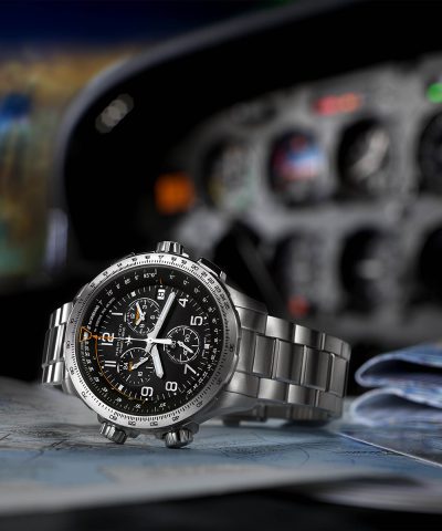 Hamilton Khaki Aviation X-Wind GMT Chrono Quartz 46mm - H77912135 - Bilde 2