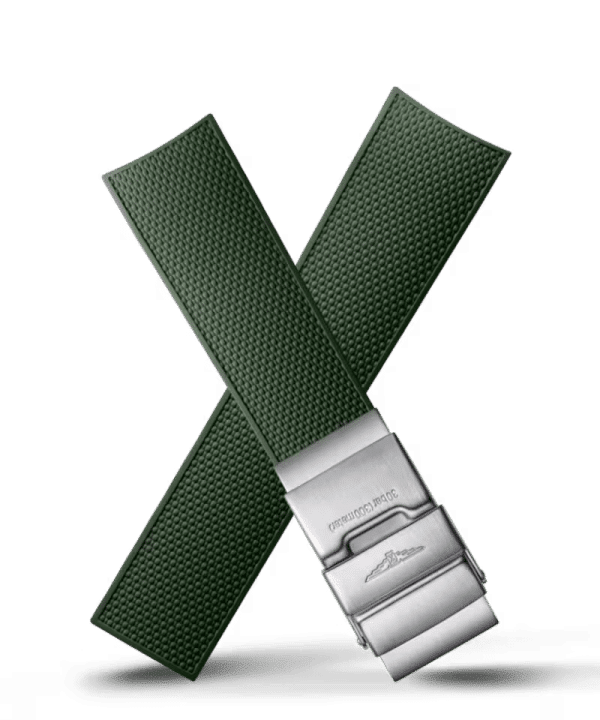 Alternative view of Longines Official HydroConquest Green Rubber Strap (HydroConquest 41MM)