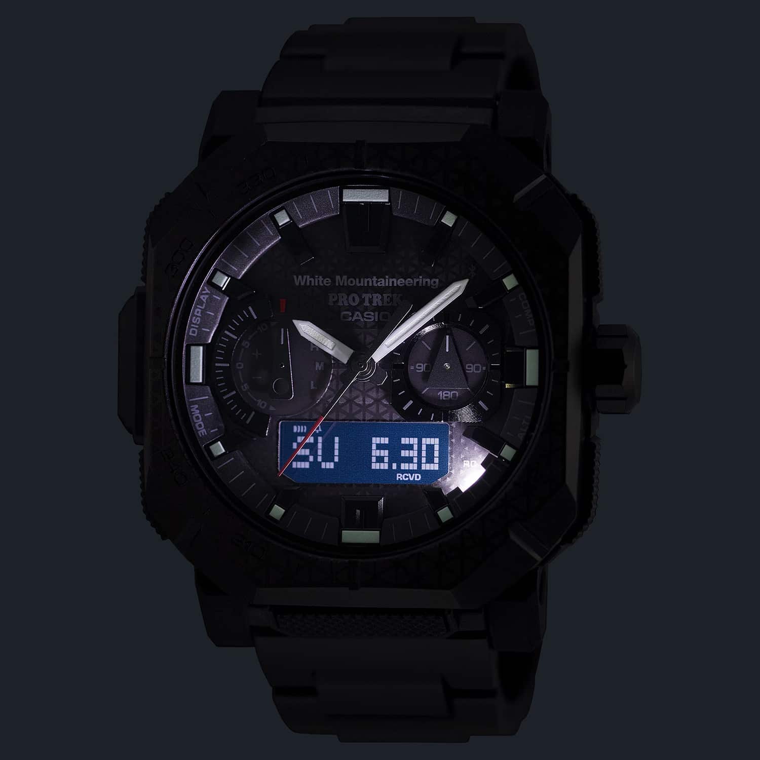 Casio Pro Trek White Mountaineering® 46mm - PRW-B1000WM-1ER - Bilde 4